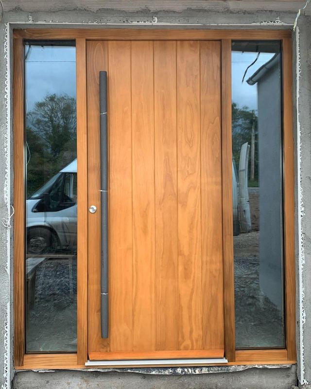 Accoya door and frame — Light oak stain · multi-point locking